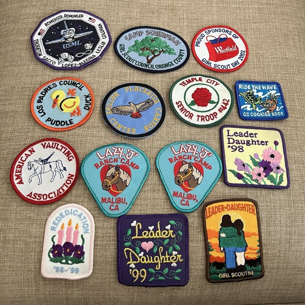 113 Vintage Misc State Park CA Patches Girl Scout Merit Badges 70s 00s READ